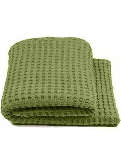 اشتري Solid Double Bedspread combination Green في مصر