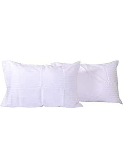 Buy Regular Pillow Cover - 2 Piece combination White Onesizecm in Egypt