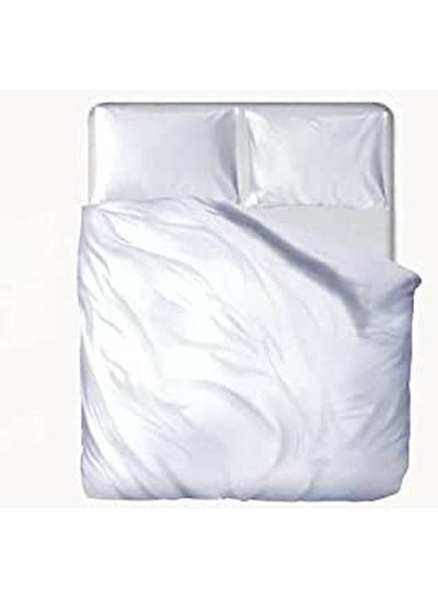 Buy Solid Patten Bed Sheet Set combination White in Egypt