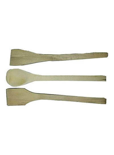 Buy Wooden Spoons 3 Pieces Beige in Egypt