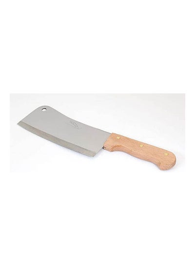 اشتري Stainless Cleaver With Wooden Handle Beige في مصر