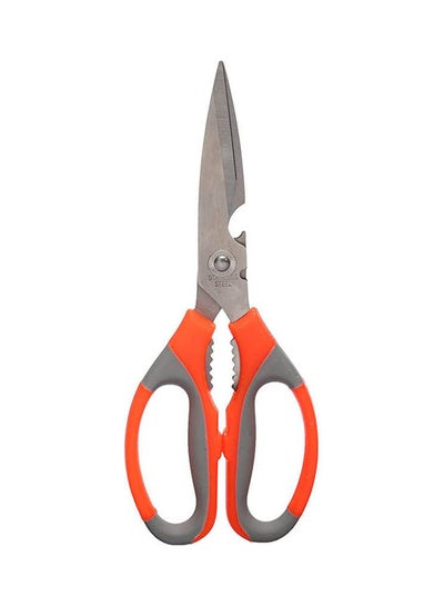 اشتري Stainless Steel Kitchen Scissors Orange-Grey في مصر