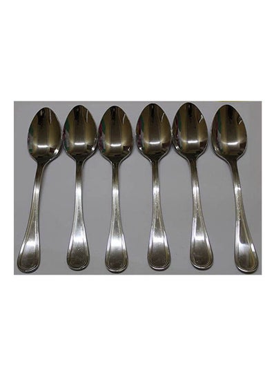 Buy Stainless Steel Spoon Set Of 6 Silver in Egypt