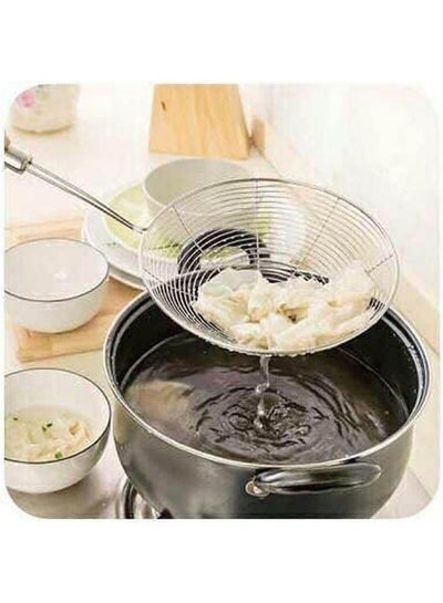 اشتري Oil And Potato Stainless Steel Strainer Silver في مصر