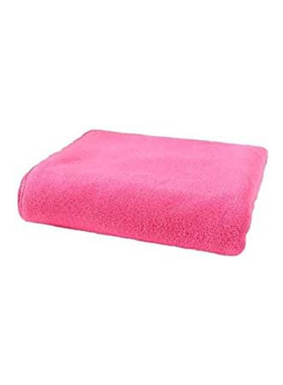 Buy Large Bath Towels Microfiber Fiber Water Absorbent Towel Soft Towels Pink 70x140cm in Egypt