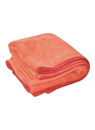 اشتري Mixed Material Bath Towel Orange في مصر