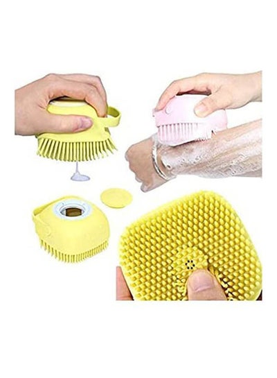 Buy A Silicone Shower Brush With A Soap Dispenser Multicolour in Egypt