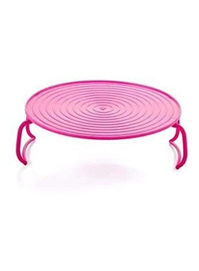 Buy Microwave Oven Shelf Double Insulated Heating Tray Rack Pink in Egypt