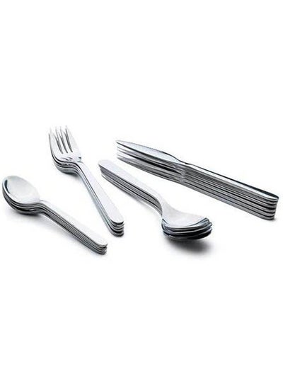 اشتري Stainless Steel 24 Piece Cutlery Set Silver في مصر