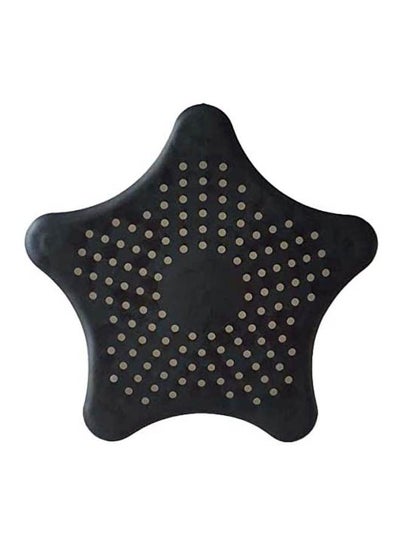 Buy Drainer Basin Shaped Star -Silicone, Black in Egypt