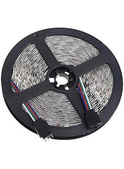 اشتري 300-Led 5M 5050 Smd 72W Flexible Rgb Led Light Strip For Indoor Home Decoration Black في مصر