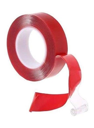 Buy Double Sided Adhesive Tape High Strength Acrylic Gel Transparent Car Fix Red in Egypt