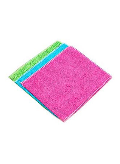 اشتري Kitchen Cleaning Cloth Dish Cloths Towels Glass Cleaning Washcloth Set Of 3 Multicolour في مصر