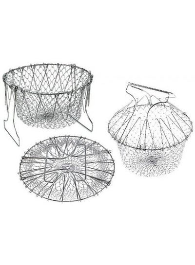 Buy 12-In-1 Chef Basket Silver in Egypt