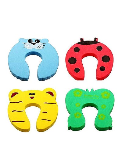 Buy 4-Piece Children Safety Finger Pinch Door Stopper in UAE