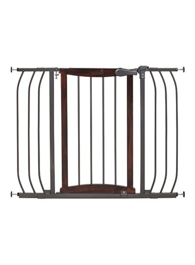 Buy Multi-use Extra Tall Walk-Thru Gate With Quality Metal and Hardwood- Brown/Grey in Saudi Arabia