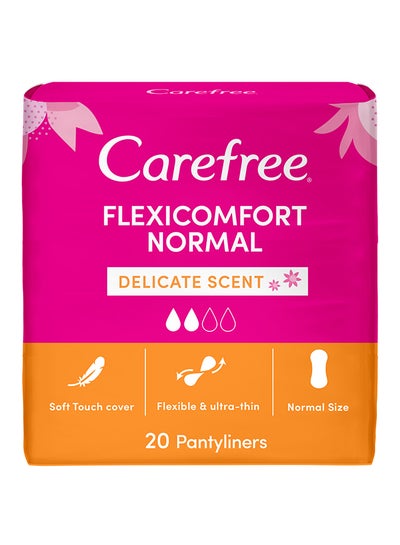 اشتري Flexi Comfort Delicate Scent Pantyliners, 20 Piece في الامارات