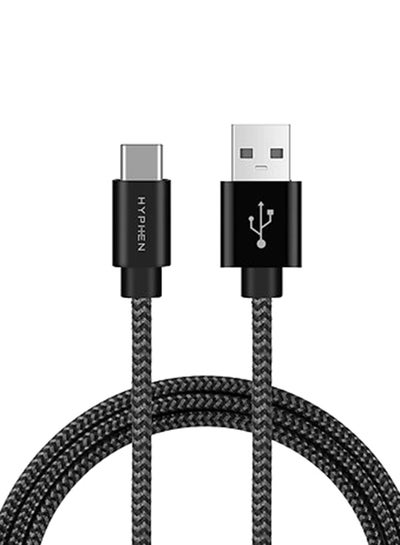 Buy USB 3.0 to Type C Fast Charging Cable - 2m Black in UAE