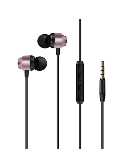 اشتري Heavy Bass In-Ear Stereo Headphones With Metallic Finish Rose Gold في السعودية