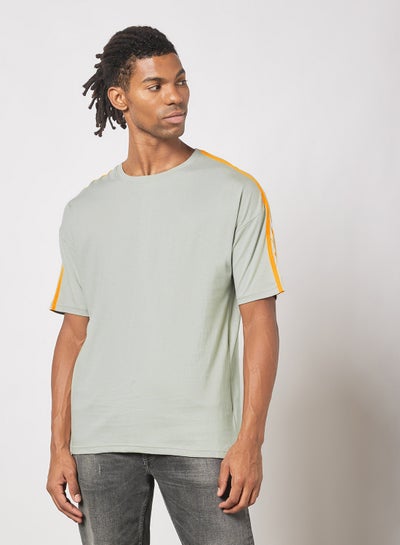 Buy Waffle Fabric T-Shirt Grey in UAE