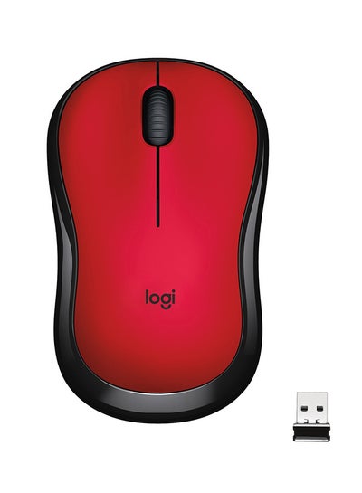 Buy M220 Wireless Mouse, Silent Buttons, 2.4 GHz With USB Mini Receiver, 1000 DPI Optical Tracking, 18 Month Battery Life, Ambidextrous PC / Mac / Laptop Red in Saudi Arabia