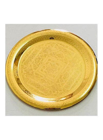 Buy A Decorated Brass Tray Measuring Gold in Egypt