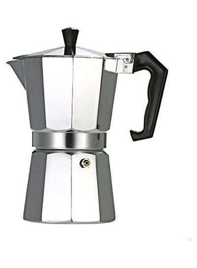 Buy Cup Aluminum Espresso Percolator Coffee Stovetop Maker Mocha Pot Silver in Egypt