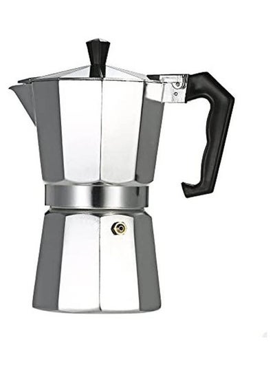Buy 3-Cup Aluminum Espresso Percolator Coffee Stovetop Maker Mocha Pot Silver in Egypt