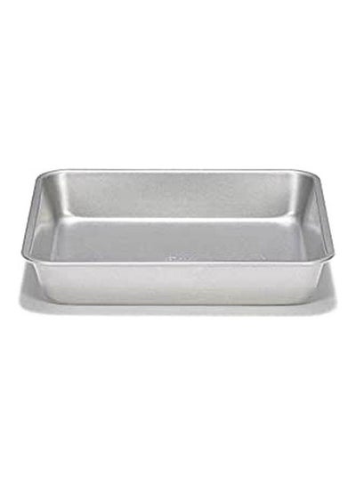 Buy Aluminum Baking Tray Deep Silver 35 x 24 x 5cm in Egypt