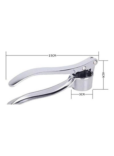 اشتري 1Piece Presses Manual Garlic Mincer Chopping Garlic Curve Tools Silver 15x4x3cm في مصر