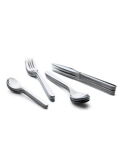 Buy 24 Piece Dining Set Silver in Egypt