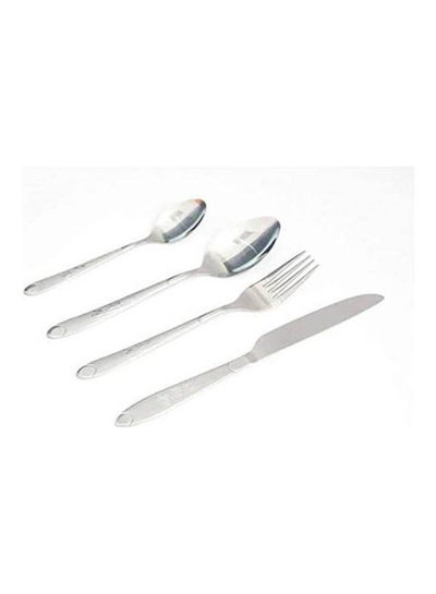 اشتري 24 Piece Cutlery Set Silver في مصر