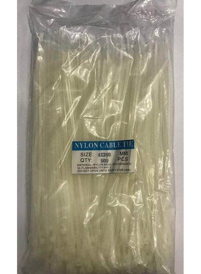 Buy Tie Strap Plastic-Cable Staples White in Egypt