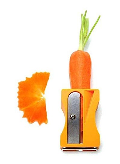 Buy Carrot Cucumber Grater And Peeler Sharpener Orange in Egypt