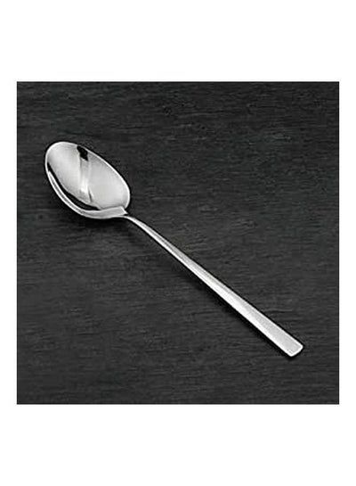 Buy Plain Simple Stainless Steel Food Spoon Silver in Egypt