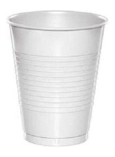 اشتري Plastic Cups Medium 6 Pieces White في مصر