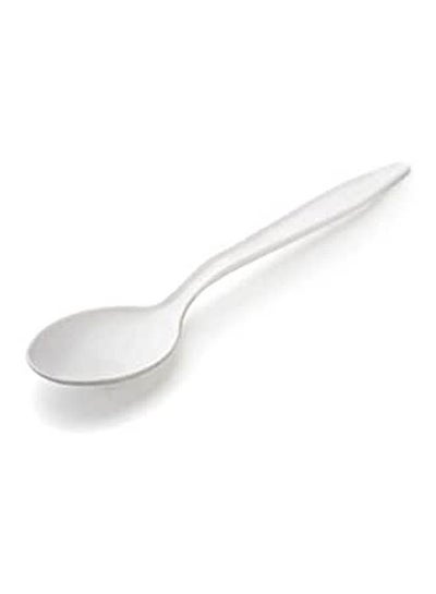 اشتري Plastic Spoon Disposable 100 Nos White في مصر