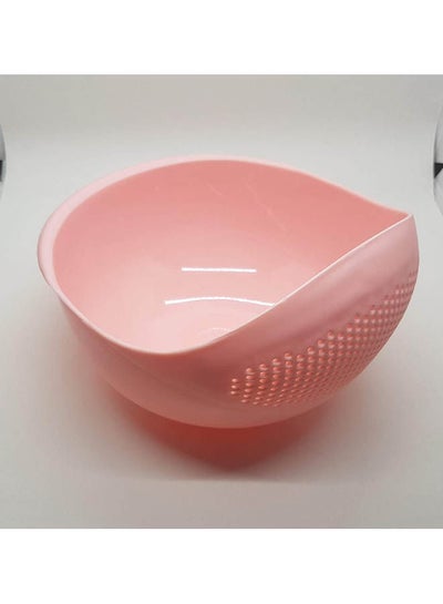Buy Plastic Wash Sieve For Rice Vegetables And Fruits Pink in Egypt