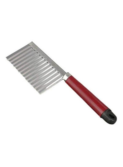 اشتري Potato Wavy Lines Slicer Plastic Handle Silver في مصر