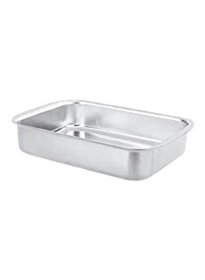 Buy Rectangular Aluminium Tajine 1 Silver in Egypt