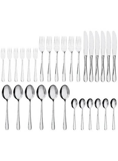 Buy Set Of Cutlery - 24 Pieces Silver in Egypt