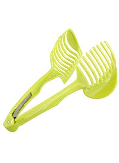 اشتري Multifunctional Handheld Tomato Round Slicer Fruit Vegetable Green في مصر