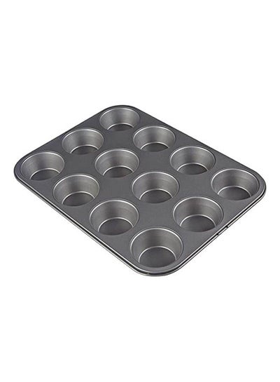 اشتري Cupcake Pans Muffin Cupcake Baking Pan 12 Cup Black في مصر