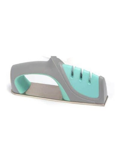 اشتري Kitchen Knife Sharpener Stainless Steel Professional Sharpening Tools 3 Stages Sharp - Blue Multicolour في مصر