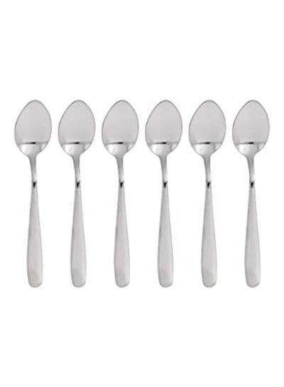 Buy Kitchen Spoon Set 6 Pieces Silver in Egypt