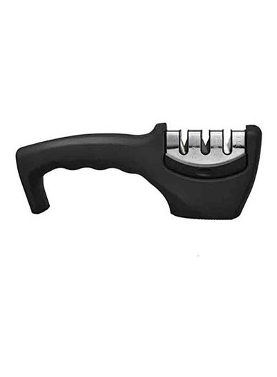 Buy Kitchen Utility Knife Sharpener Three-Stage Fast Grinding Tool Black in Egypt