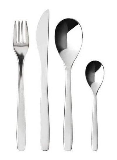 Buy 16-Piece Cutlery Set Silver in Egypt