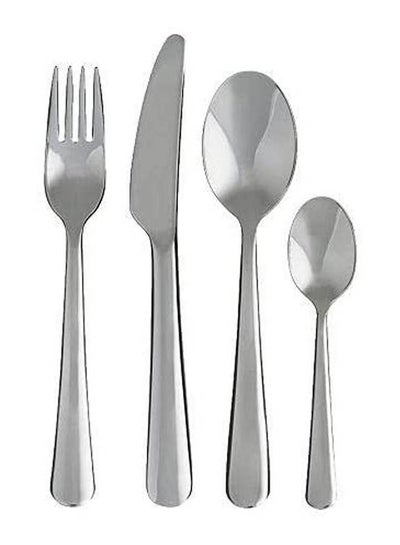 Buy 24-Piece Cutlery Set  Stainless Steel I760 Silver in Egypt