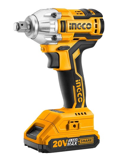 Buy Lithium-Ion Impact Wrench 2 Battery 20V Yellow/Multicolour in Egypt