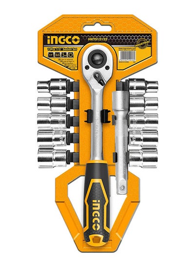 Buy Socket Set Quick Release Ratchet Wrench Tool Set (1/2") Hkts12122 in Egypt